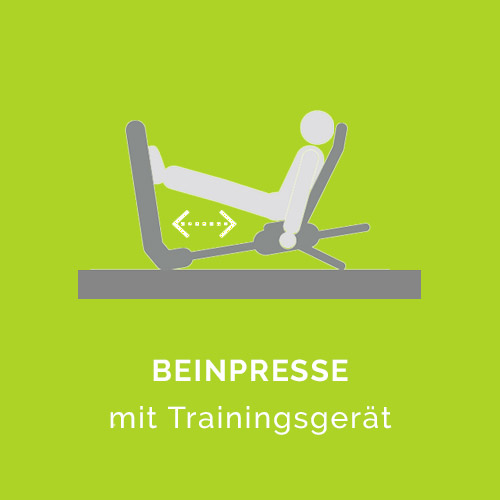 Beinpresse mit Trainingsgerät