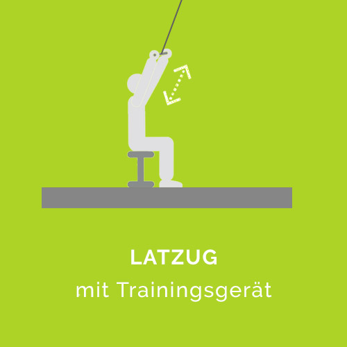 Latzug mit Trainingsgerät