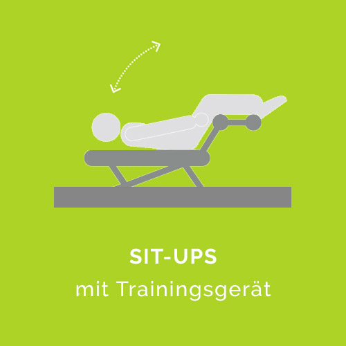 Situps mit Trainingsgerät